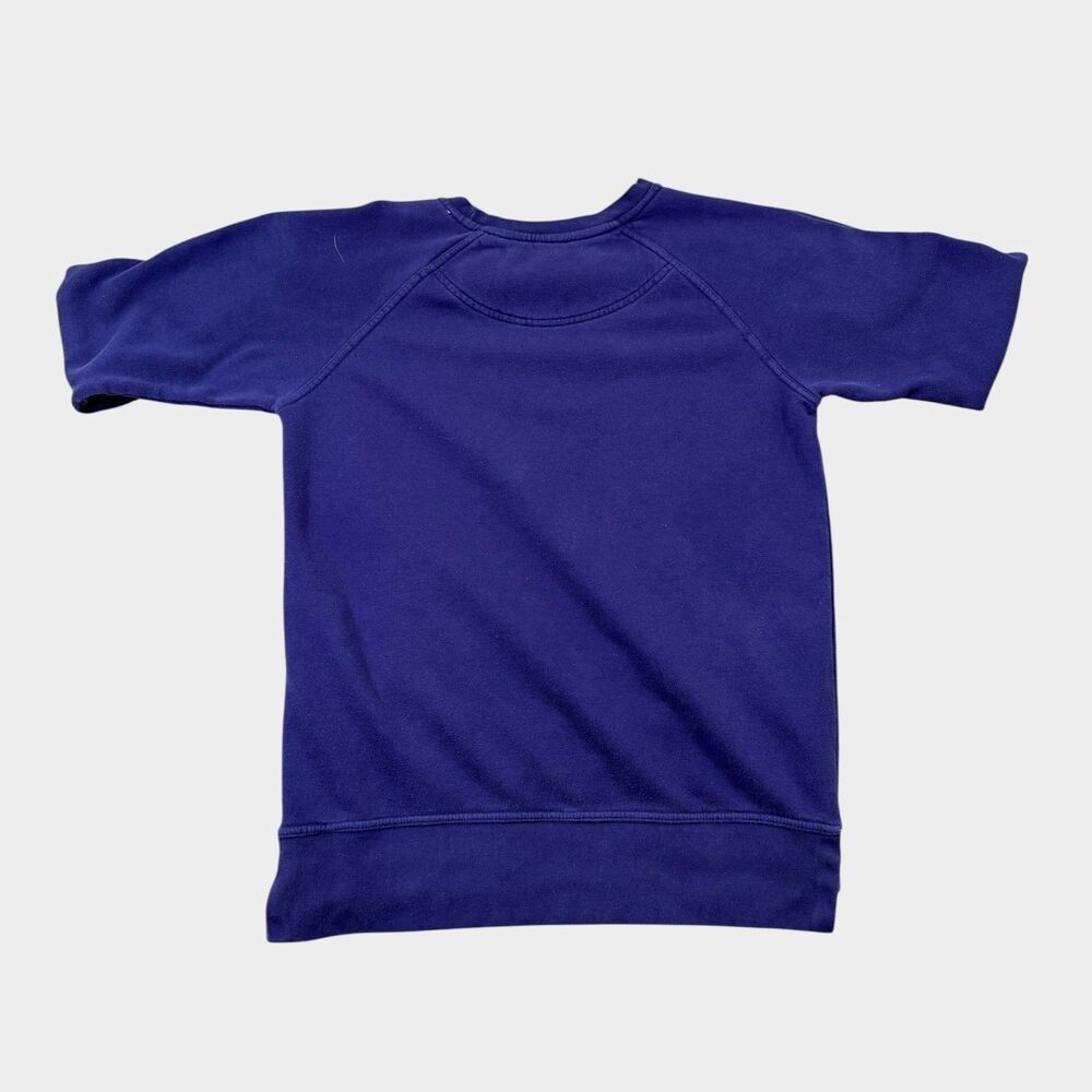 TCU Horned Frogs Sweatshirt Men's Large Purple Spell Out Raglan League NCAA - Picture 2 of 9